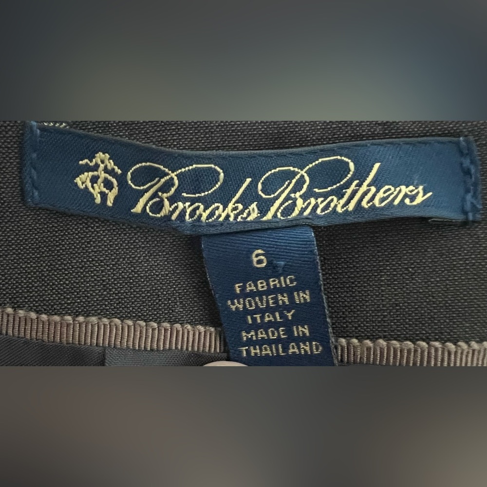 Brooks Brothers Brown A-Line Skirt Size 6 Italy Fabric Lined Classic - Picture 4 of 5